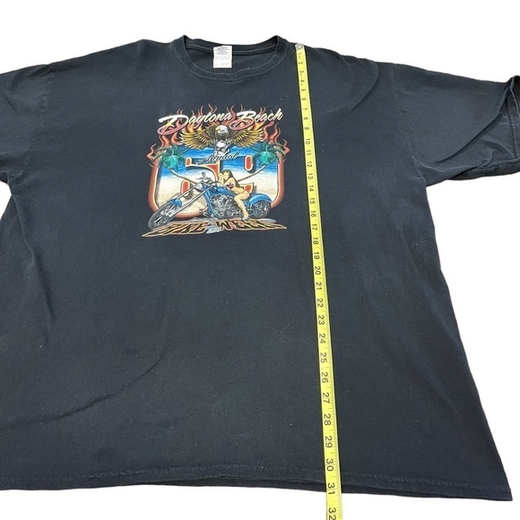 DAYTONA beach bike week 2010 shirt black 2XL sexy girl 69th anniversary - Picture 5 of 7